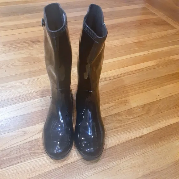 UGG Shayne Rain Boots Black Size 10 UGG