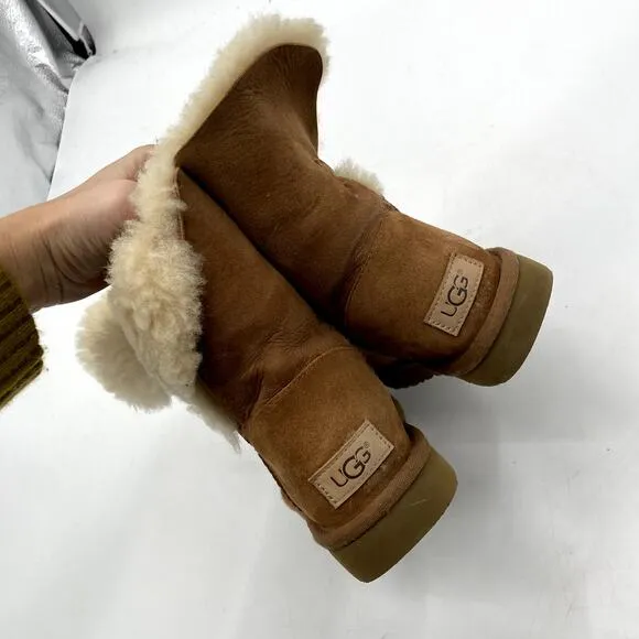 UGG side Button Shearling Boots