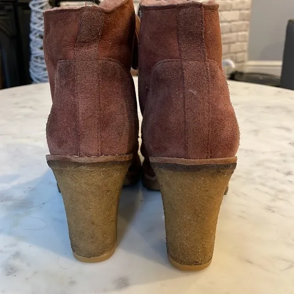 Ugg Sophia Rust Suede Boots