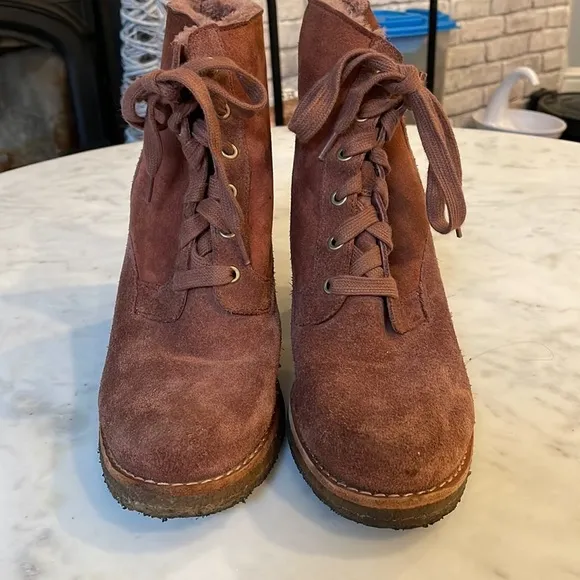 Ugg Sophia Rust Suede Boots