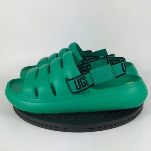 UGG Sport Yeah Green Water Resistant Slingback Slide Sandals Men’s Size 9