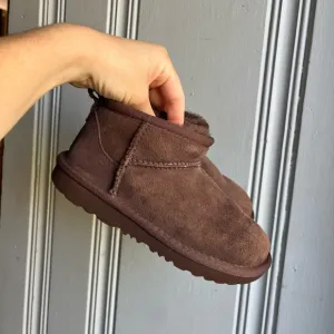 UGG Ultra Mini Chocolate Brown Shearling Boots