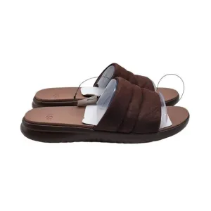 UGG Union Slide Mens Sandals Size 12 Chocolate Comfortable Cushioned Footbed
