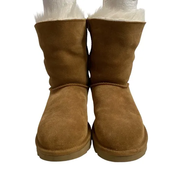 UGG Valentina Swarovski Crystal Bling Chestnut Toscana Cuff Boots SIZE 8 :  $190