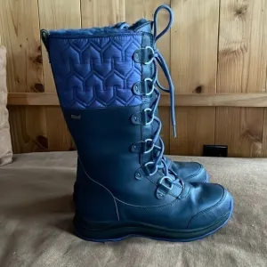 UGG waterproof boots Atlason shearling blue 8