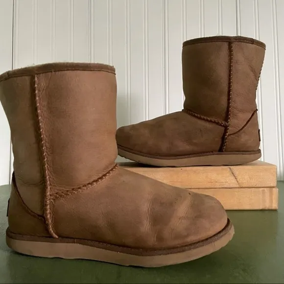 UGG Waterproof Classic Short Shearling Boots #1019646K