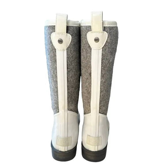 Ugg | White and Gray Reignfall Waterproof Boots Size 6