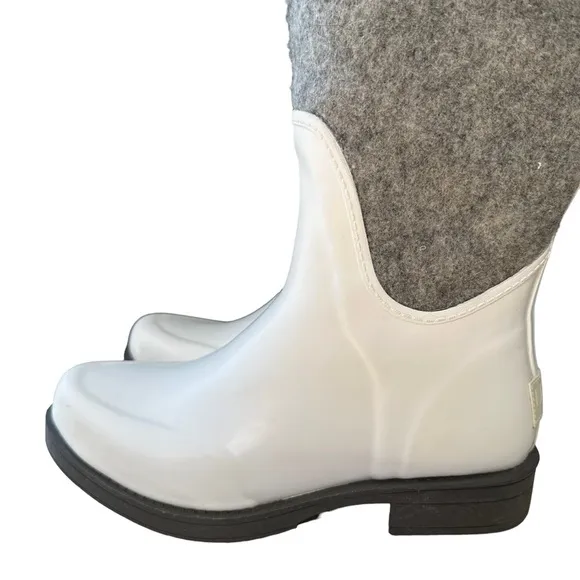 Ugg | White and Gray Reignfall Waterproof Boots Size 6