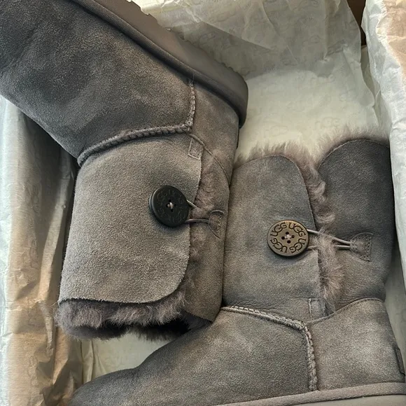 UGG Women's Gray Shearling Boots