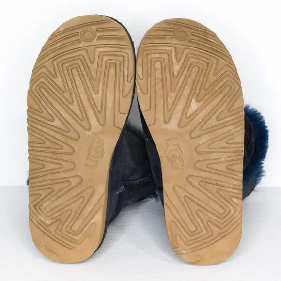 UGG Women's Shearling Boots Slippers Blue 4 | AC