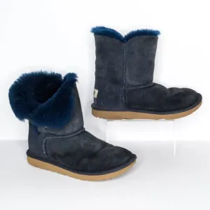 UGG Women's Shearling Boots Slippers Blue 4 | AC