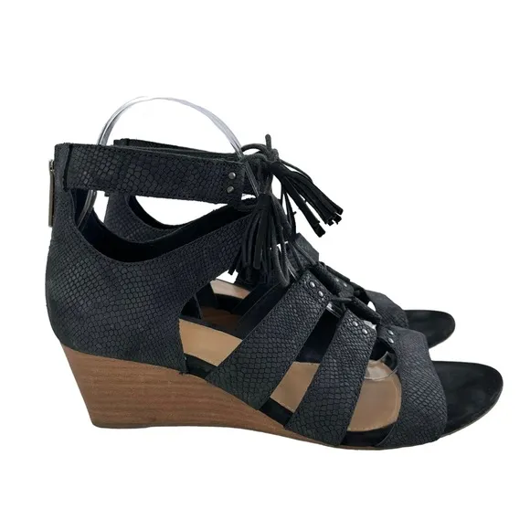 Ugg Yasmin Snakeskin Embossed Wedge Sandals Size 8.5