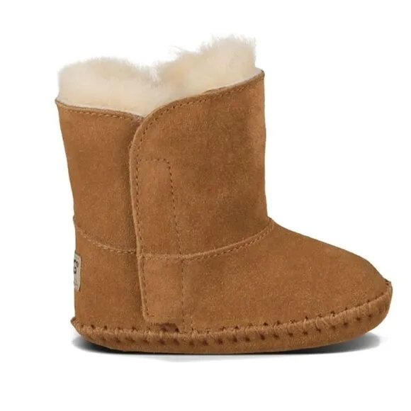 UGGS Baby Boots sz 1 Suede Fur Lined NEW