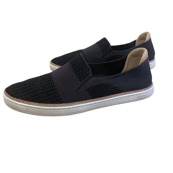 UGG Sammy Slip-On Knit Black Sneakers Size 10