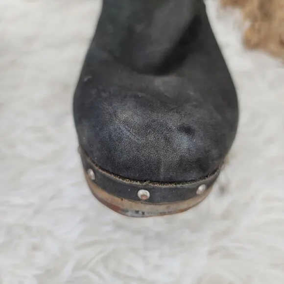 Ugg shearling clog boots