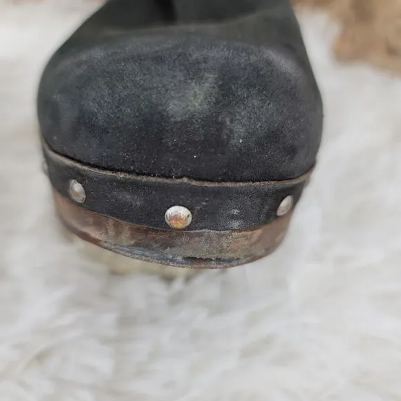 Ugg shearling clog boots
