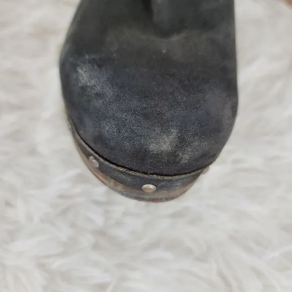 Ugg shearling clog boots
