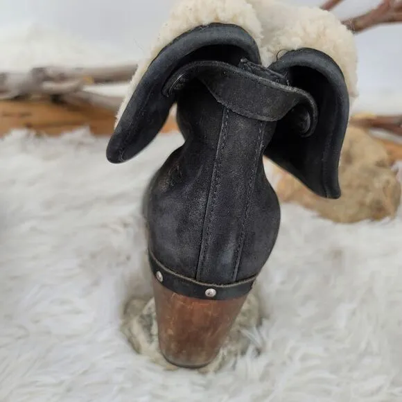 Ugg shearling clog boots