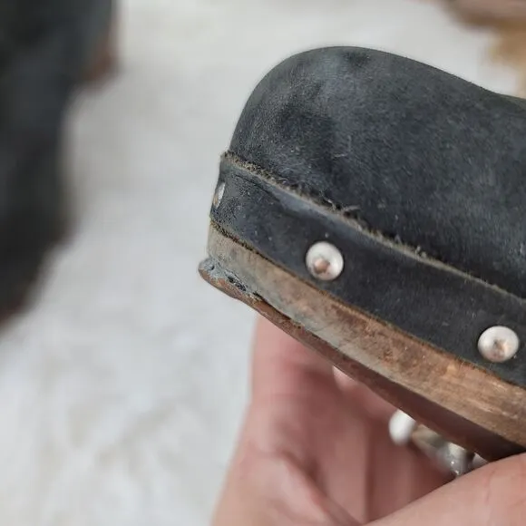 Ugg shearling clog boots