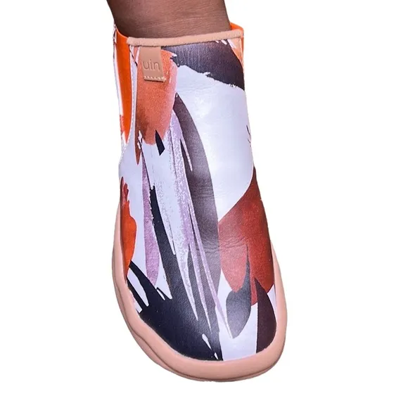 UIN Women's Chelsea Boots Rain forest w/ Thicker Outsoles Walking Travel Shoes