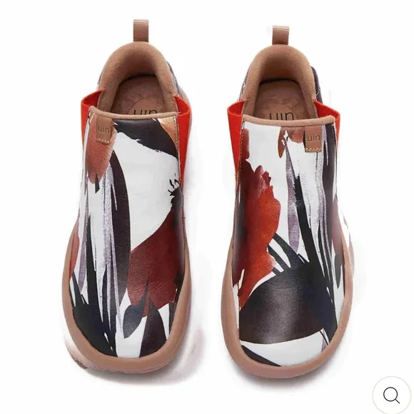 UIN Women's Chelsea Boots Rain forest w/ Thicker Outsoles Walking Travel Shoes