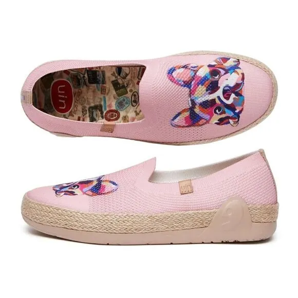 UIN Women's Espadrilles Knitted Lightweight Casual Shoes Marbella II (Lazy Dog)