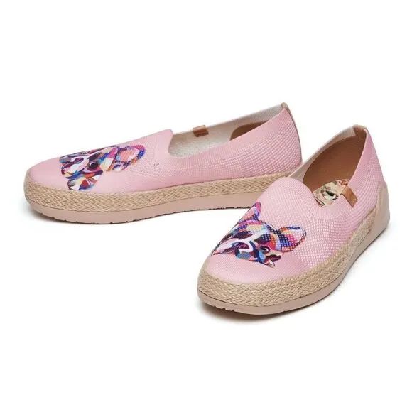 UIN Women's Espadrilles Knitted Lightweight Casual Shoes Marbella II (Lazy Dog)