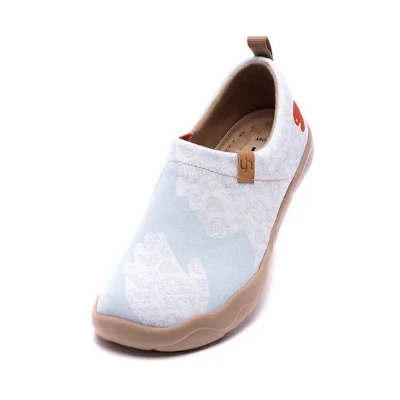 UIN Women's Slip Ons Lightweight Sneakers Walking Shoes (Thai Smile 2)