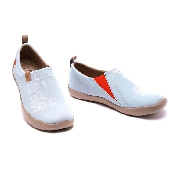 UIN Women's Slip Ons Lightweight Sneakers Walking Shoes (Thai Smile 2)