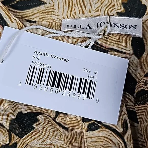 Ulla Johnson NWT Agadir Belted Coverup Midi Dress Size Medium