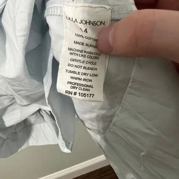 Ulla Johnson Mae Dress Sea Glass Size 14