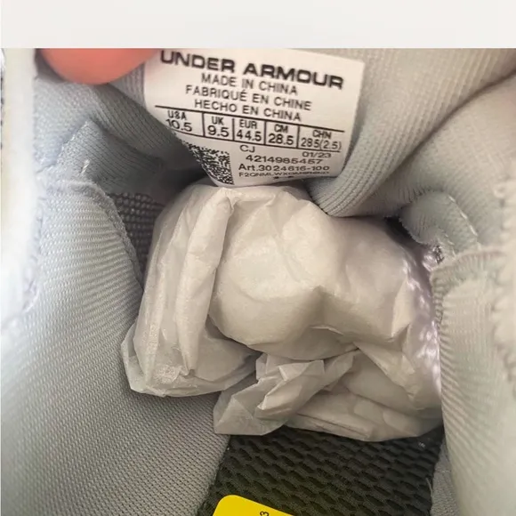 Under Armour Gray Athletic Sneakers