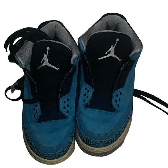 USED Nike Air Jordan 3 III Retro Powder Blue Size 13 Sneakers Great Condition