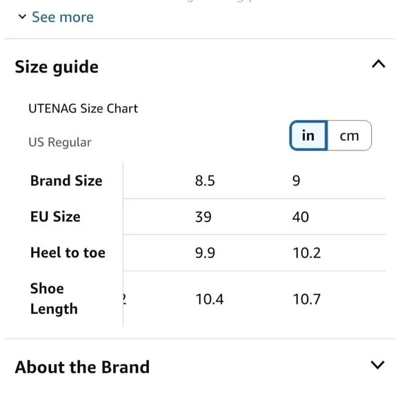 Utenag Arch Support Orthotic Adjustable Thong Sandals Faux Leather Size 40/9
