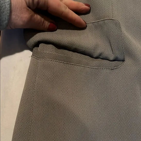 Utex Gray size 16 lightweight Trench Coat Classic Tailored Full-Length