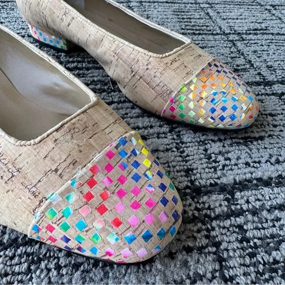 Vaneli Frankie Cork Multi Color Flats