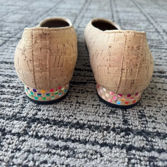 Vaneli Frankie Cork Multi Color Flats