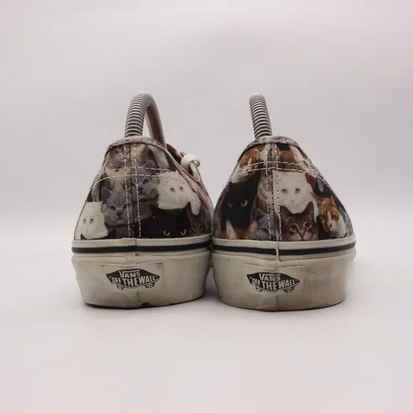 VANS ASPCA Cat Print Women's 10 5 / Men's 8.5 Lace Up Casual Sneakers