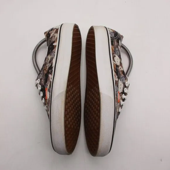 VANS ASPCA Cat Print Women's 10 5 / Men's 8.5 Lace Up Casual Sneakers