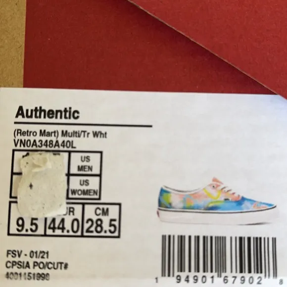 Vans Authentic Retro Mart Multi/True White men’s