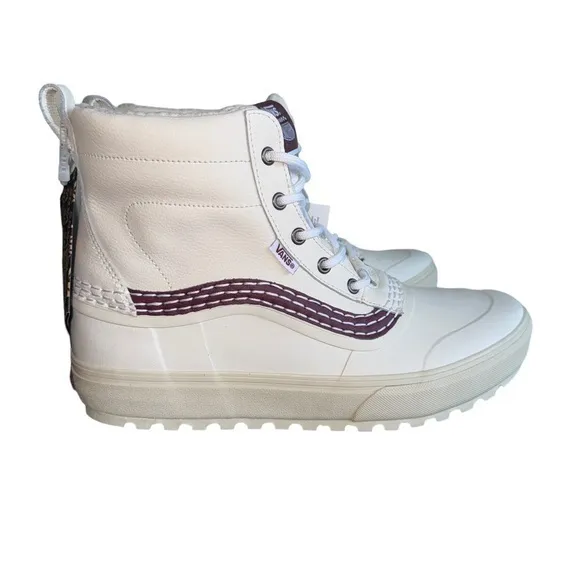 VANS Benny Urban MTE Standard Mid Snow Boots Mens 11 Marshmallow Burgundy ($150)