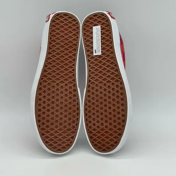 Vans Black and Pink Patterned Sneakers