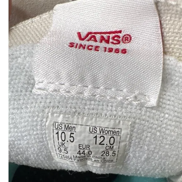 Vans comfycush customs sk8-Hi beige size men 10.5 women 12