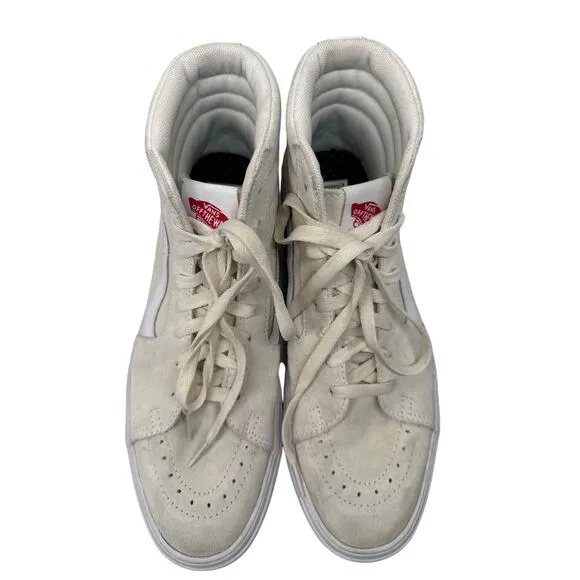 Vans comfycush customs sk8-Hi beige size men 10.5 women 12