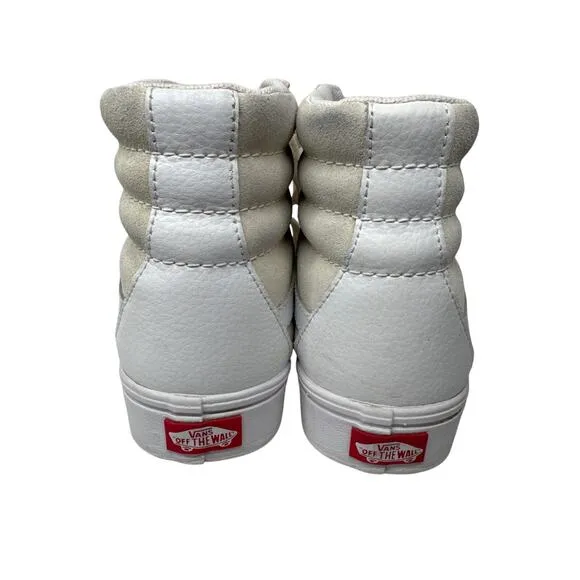 Vans comfycush customs sk8-Hi beige size men 10.5 women 12