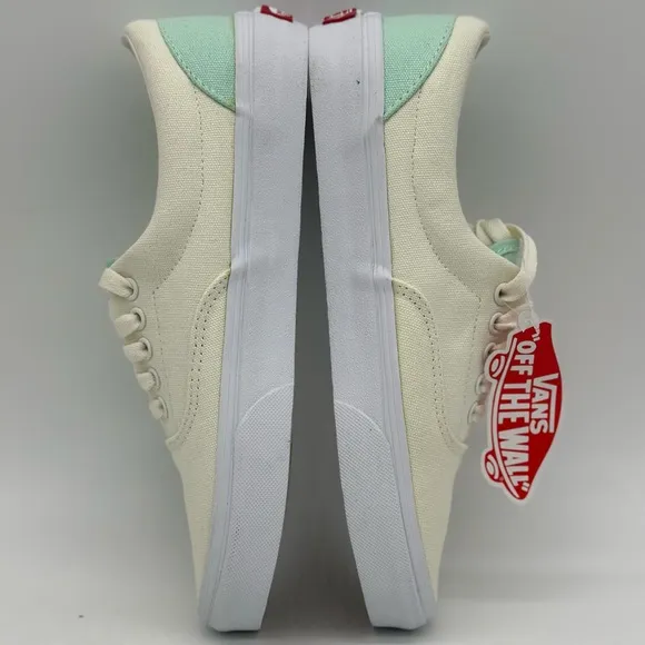 Vans Cream and Mint Sneakers