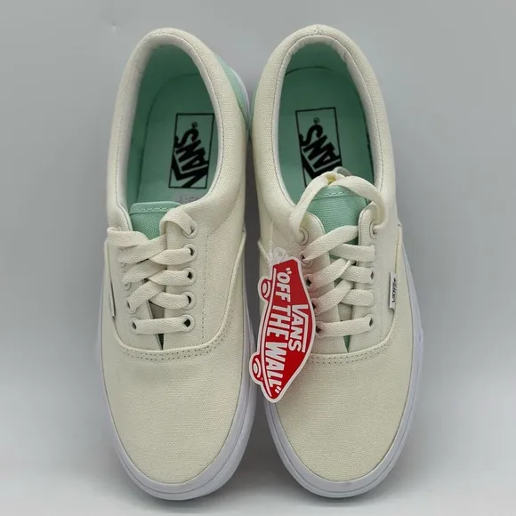 Vans Cream and Mint Sneakers