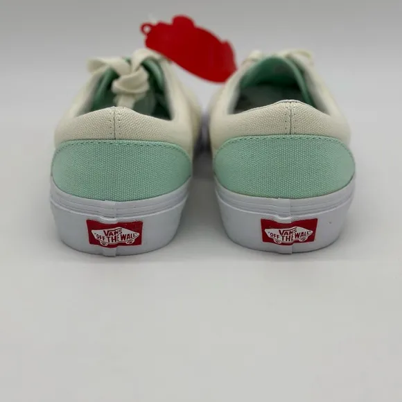 Vans Cream and Mint Sneakers