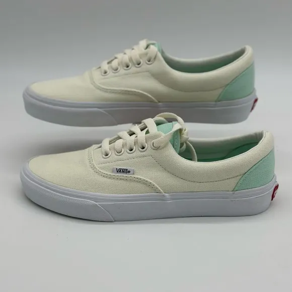 Vans Cream and Mint Sneakers