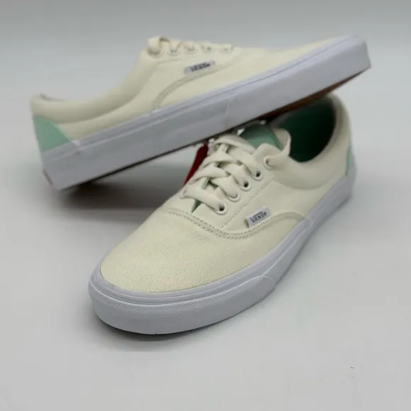 Vans Cream and Mint Sneakers